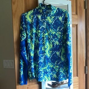 Slazenger Slazenger Women's UV 1/4 Zip Long Sleeve Golf Shirt large